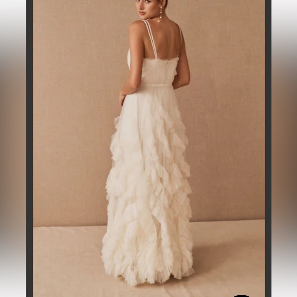 BHLDN Marchesa Notte Greer Gown - Ivory - NWT - Size US 14